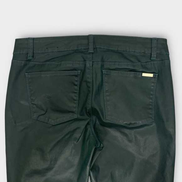 White House Black Market Green Coated Skimmer Pants - Picture 5 of 11
